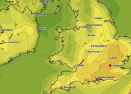 英国天气:地图显示，本周气温将回升至25摄氏度